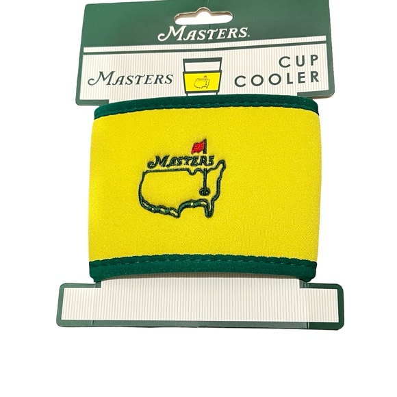 Set of 2 Masters Yellow and Green Cup Coolers - Picture 2 of 5